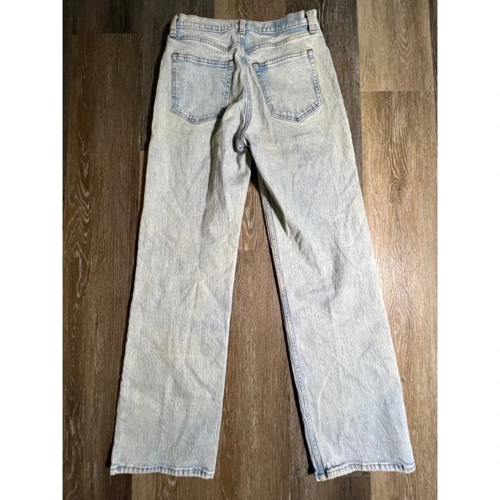 Abercrombie & Fitch The 90s Relaxed Jean Womens 27/4R Light Wash Good High Rise - Picture 8 of 8